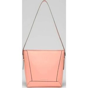 French Connection Mellow Peach Olympia Bucket Shoulder Bag